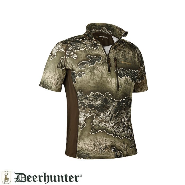 DEERHUNTER%20Yaka%20Fermarlı%20K.Kollu%20Realtree%20Tişört%20M