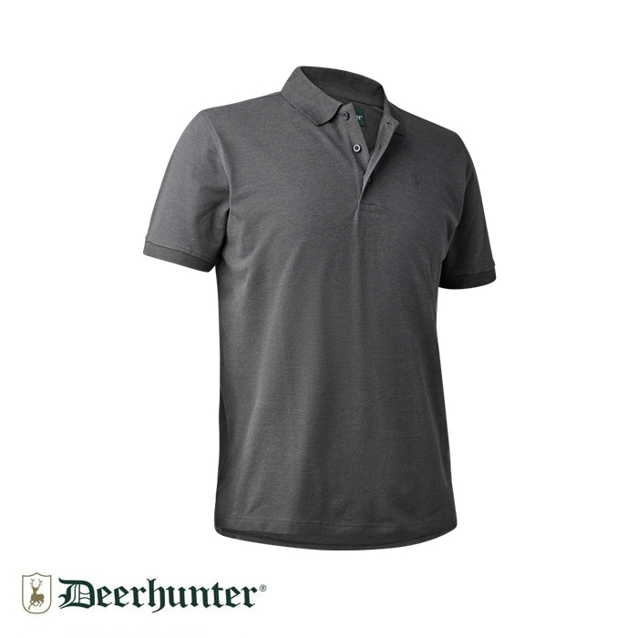 DEERHUNTER%20Harris%20Polo%20Yaka%20Gri%20Tişört%20XL