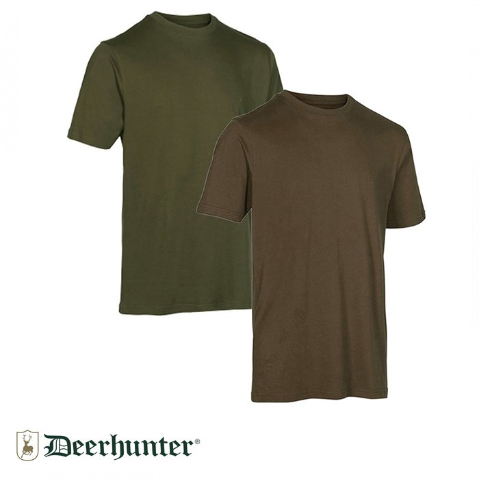 DEERHUNTER%20331-571DH%202li%20Paket%20Yeşil%20/Kahve%20Tişört