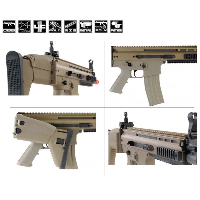 CYBERGUN%20WE%20FN%20Scar-L%20GBB%20DE%20Yeşil%20Airsoft%20Tüfek