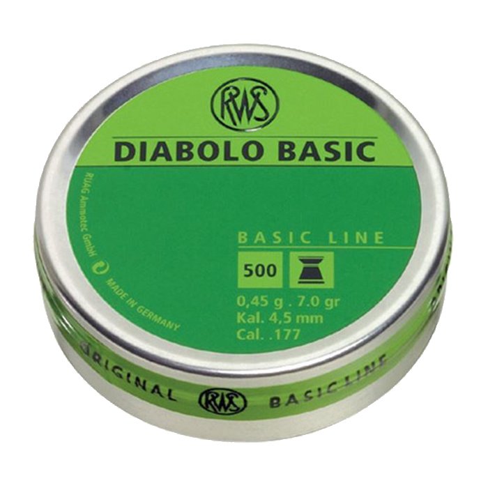 RWS%20Diabolo%20Basic%204,5M%200,45G%20Havalı%20Saçma%20*500