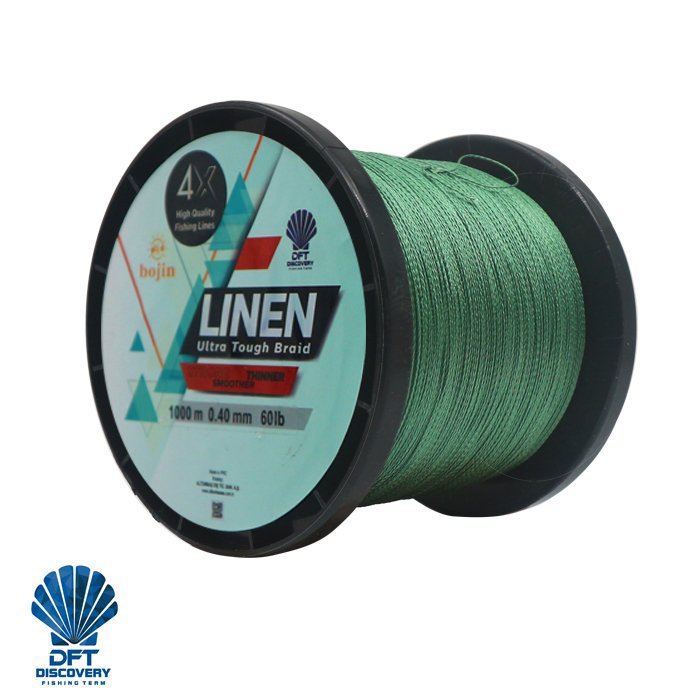 DFT%20Bojin%204X%20Linen%20İp%20Misina%200.40%20mm%20%201000%20m%20%20Yeşil