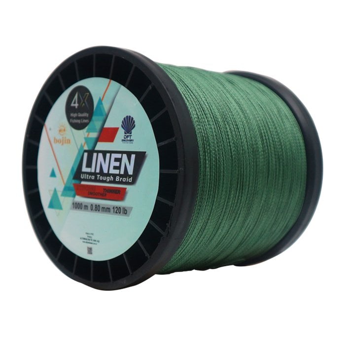 DFT%20Bojin%204X%20Linen%20İp%20Misina%200.80%20mm%20%201000%20m%20%20Yeşil