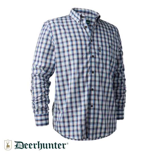 DEERHUNTER Jeff Shirt 78179 Mavi Kareli Gömlek 39