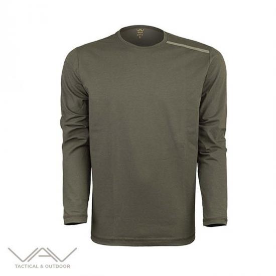 VAV Baseti-04 Uzun Kol Sweatshirt Haki