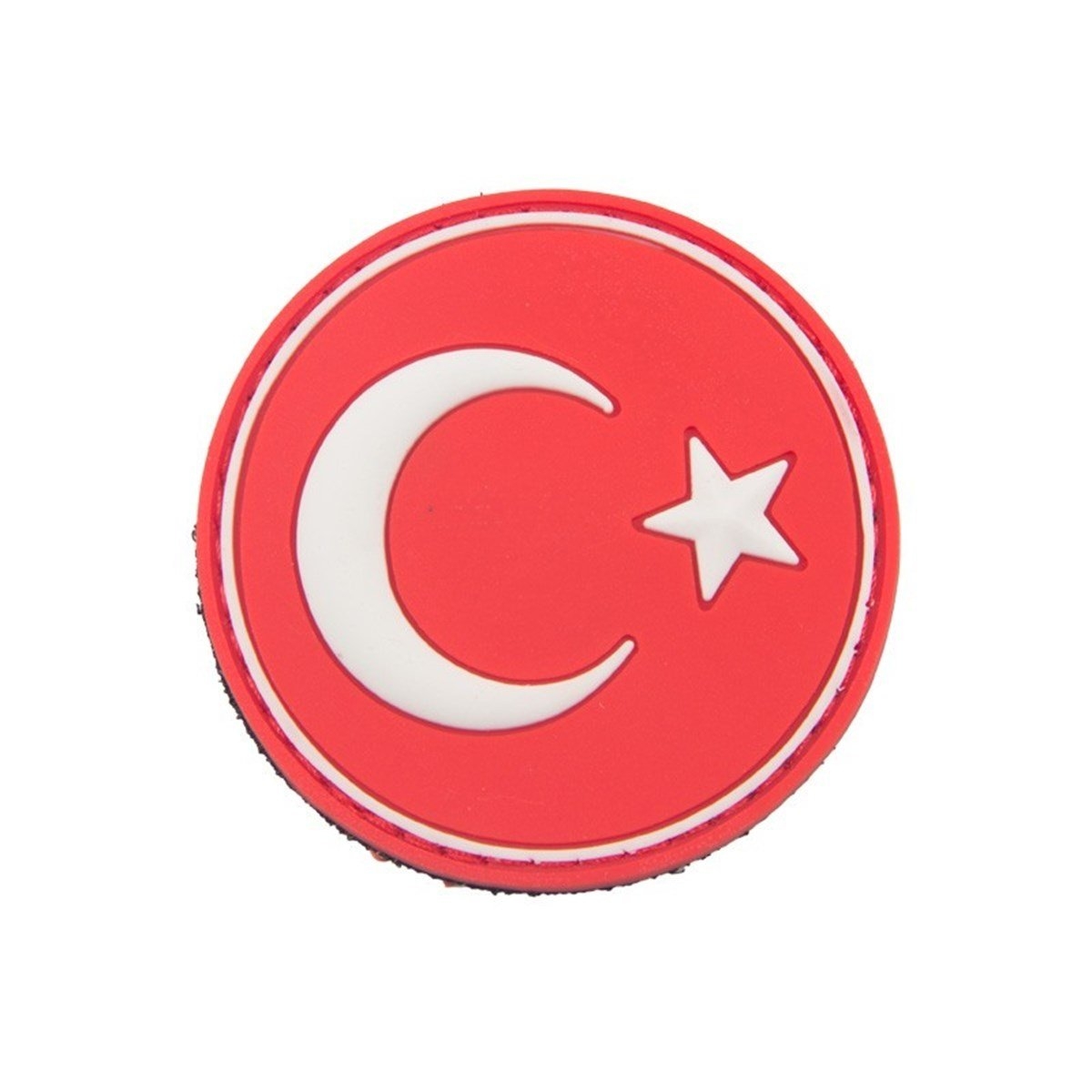 Türk%20Bayrağı%20Yuvarlak%20Silikon%20Patch%20Arma